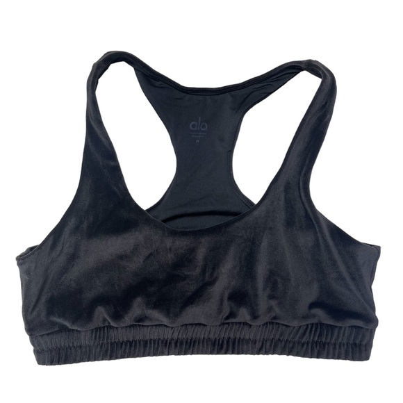 ALO Velour Glimmer Scoop Neck Bra sz M - Picture 4 of 8